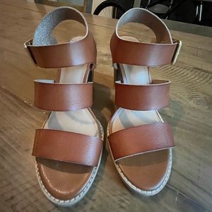 Old Navy Wide Strap Heels - Size 6 in Brown